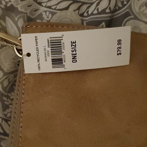 Banana Republic Hobo Purse Gold Handles and Long Straps New with Tags - Picture 6 of 6